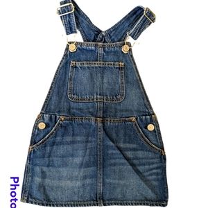 Gap overalls denim jean skirt Bottom Girls size 2 Pockets